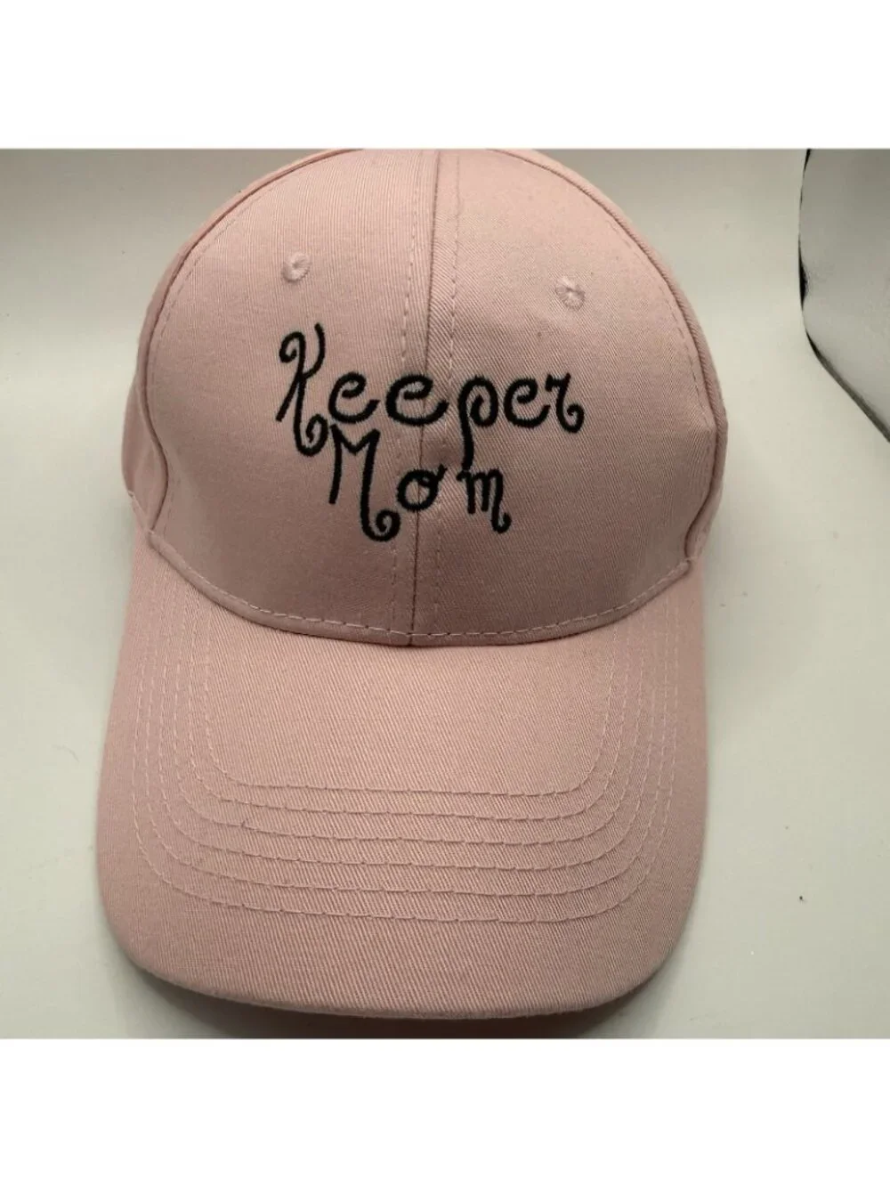 Soccer Keeper Mom Hat Baseball Cap Women 1 Size Pink Goalie Goalkeeper Adjustabl